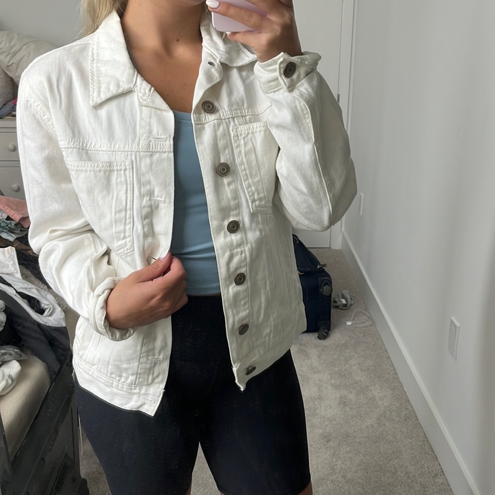 Forever 21 off-white denim jacket